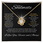 To My Soulmate | I Love You, Forever & Always - Love Knot Necklace