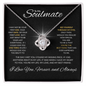 To My Soulmate | I Love You, Forever & Always - Love Knot Necklace