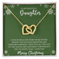To My Beautiful Daughter | Interlocking Hearts necklace