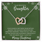 To My Beautiful Daughter | Interlocking Hearts necklace